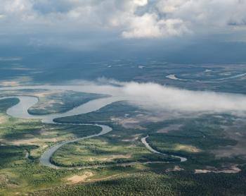 Aerial view of Arnhem Land rivers.