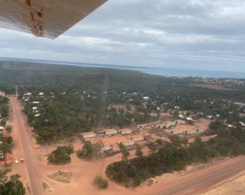 Aerial view of Elcho Island