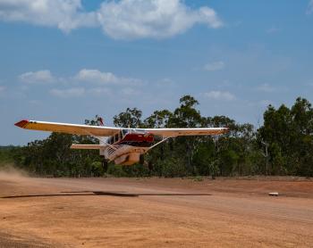 GA 8 taking off