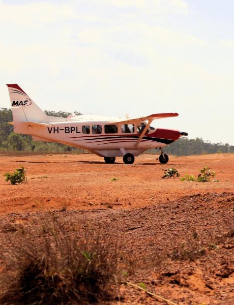 MAF plane on the ground at Nyinyikay